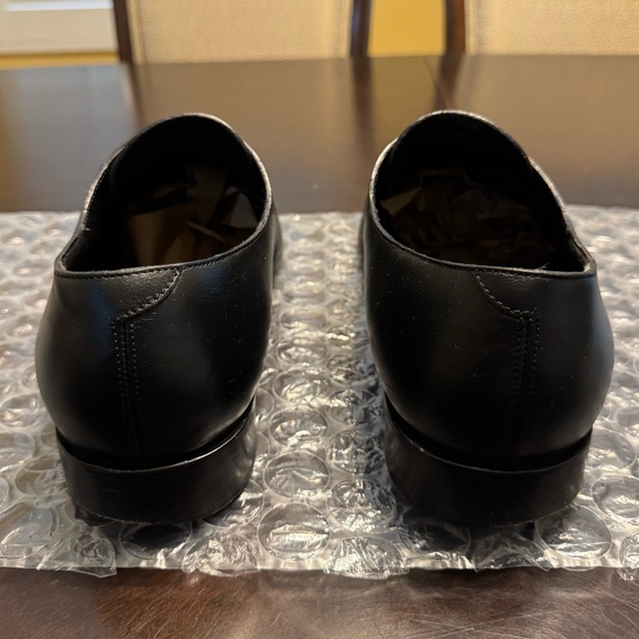 Authentic Balenciaga Black Leather Lace Up Dress Shoes Size 45 / US 12 - Picture 9 of 16